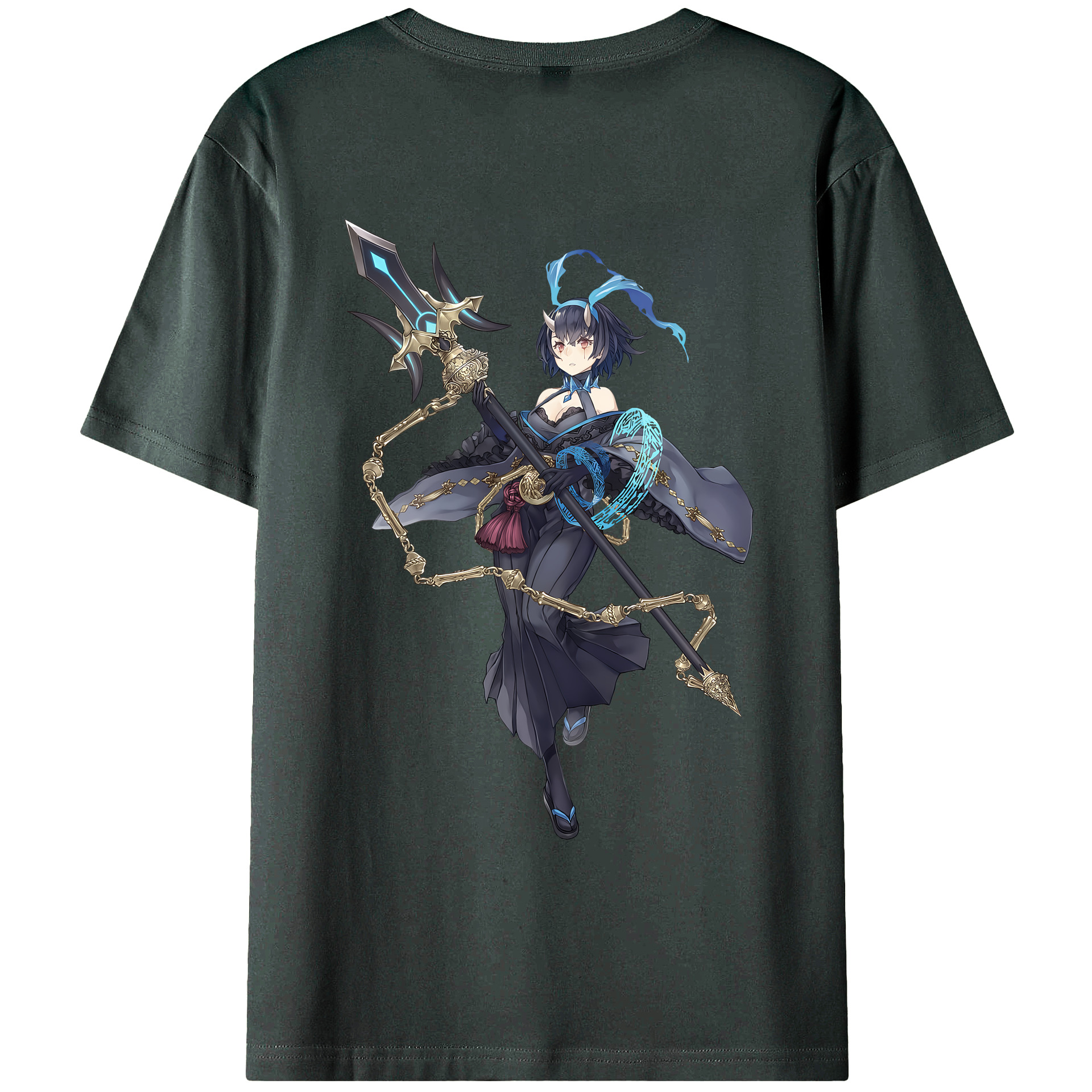 （画像用） 転スラ Regarding Reincarnated to Slime 綿100％ メンズ半袖Tシャツ（バックプリント） 通気性